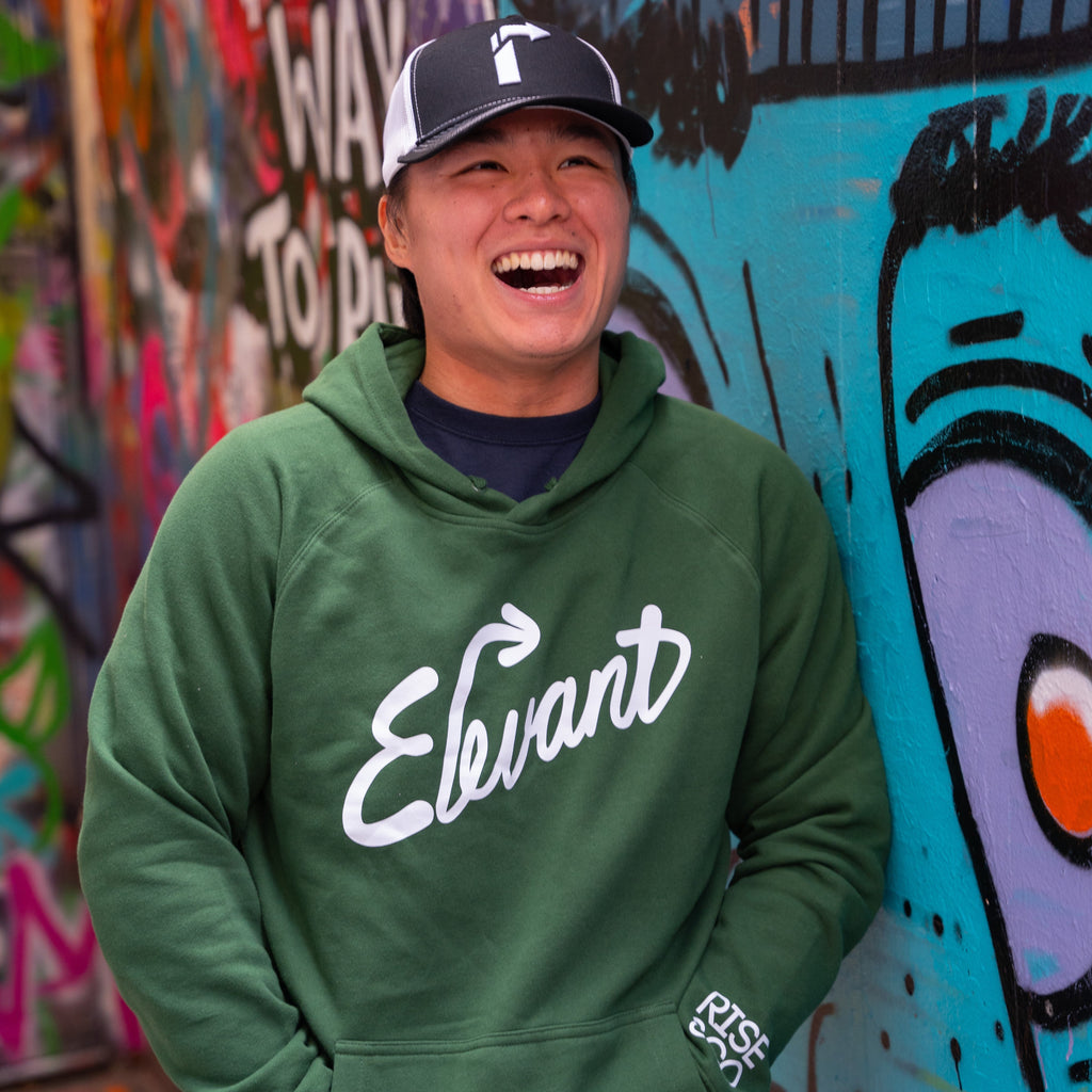 ELEVANT ARMY GREEN HOODIE