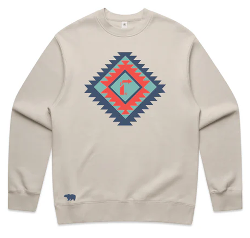 RELAXED CREW AZTEC ARROW SWEATSHIRT